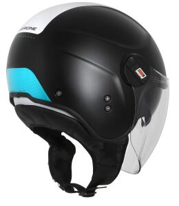 Jet Helm Origine Alpha Next Matt White-Blue-Black 60/L