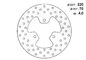 Bremsscheibe hinten Quad SYM 250 Quadlander UA25A1-6