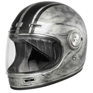 Helm Origine Vega Custom Silber Matt