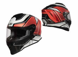 Helm Origine Dinamo Galaxi Fluo rot-schwarz matt