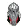 Just1 J39 Reactor Enduro Motocross Helmet white-red-gray matt