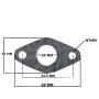 Gasket for intake manifold carburetor for Yamaha DT 50 MX model 1NN for years 1986 to 1989 with 16mm diameter