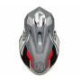 Just1 J39 Reactor Enduro Motocross Helmet white-red-gray matt 64/XXL
