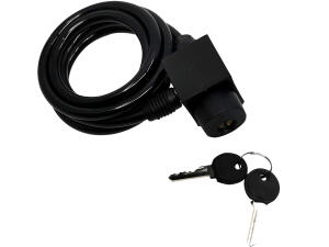 Spiralschloss Fahrradschloss Schlüsselschloss mit zwei Schlüsseln und Halterung für die Sattelklemme