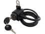 Spiralschloss Fahrradschloss Schlüsselschloss mit zwei Schlüsseln und Halterung für die Sattelklemme