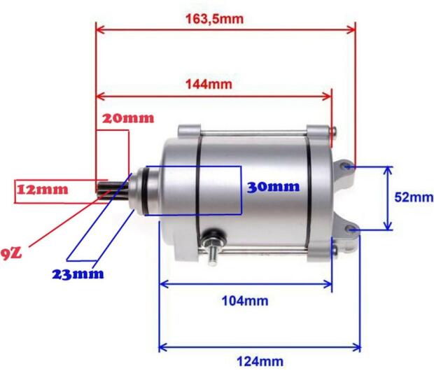Anlasser Shineray 250 STXE / ST-9E / Bashan BS200 / Eagle Lyda Starter Elektrostarter 11 Zähne