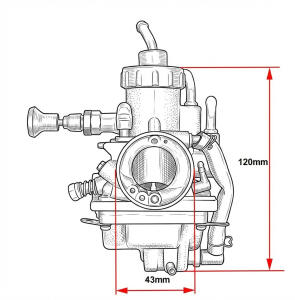 Vergaser Typ VM24 28mm Durchlass Motocross Enduro ATV Quad