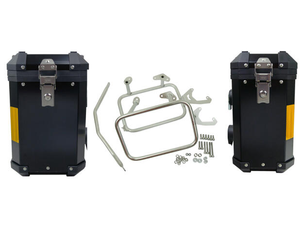Coffre Touring Case BMW R1150GS/ R1150GS Adventure/ R1100GS/ R850GS Valise Latérale Aluminium 31+38 Litres