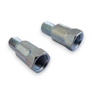 Spiegeladapter chrom SET für BMW Motorrad von M10 x...