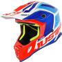 Just1 J38 Blade Enduro Motocross Helm blau-rot-weiß