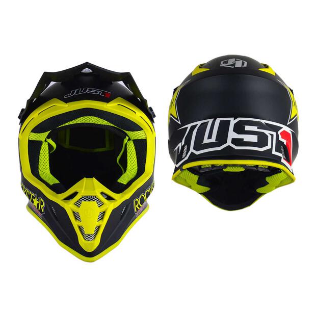 Just1 J38 Enduro Motocross Helm Rockstar Energy Drink