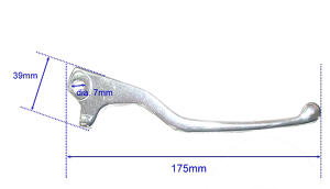 Bremshebel Yamaha WR 125 R X silber OEM-Qualität
