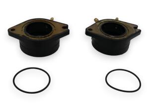 Ansaugstutzen Vergaser für Yamaha XV 750 920 1000 1100 Virago TR1 offen x2 Set