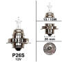 Ampoule halogen phares 6V 15W P26S