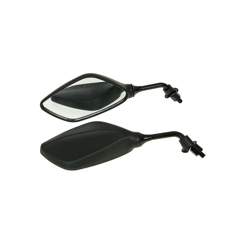 Mirror set rhombus, right and left, for motorcycle Scooter Quad ATV U