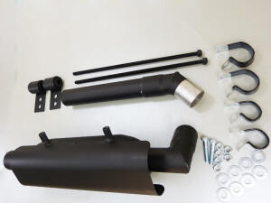 Flüsterauspuff Auspuff leise für Yamaha YFM 350 / 450 Wolverine Bj. 2016-18