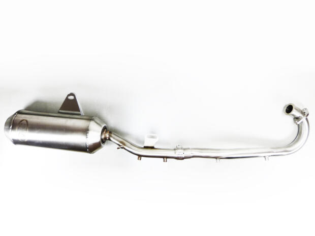 Exhaust stainless steel Herkules Adly Hurricane 400 S Supermoto with front pipe