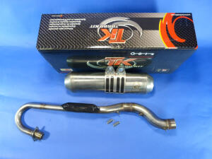 Exhaust stainless steel Herkules Adly Hurricane 400 S Supermoto with front pipe