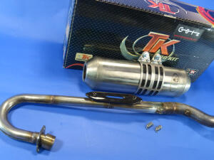 Exhaust stainless steel Herkules Adly Hurricane 400 S Supermoto with front pipe