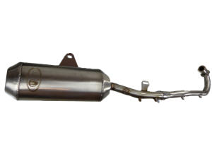 Exhaust stainless steel Herkules Adly Hurricane 400 S Supermoto with front pipe