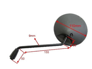 Spiegel paar für Yamaha Grizzly Kodiak Bruin 350 400 450 550 660 700 ATV