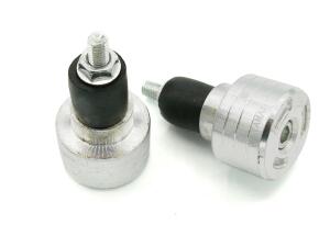 Lenkergewichte Stahllenker Lenkerenden Yamaha silber