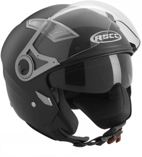 Demi-Jethelm Rocc 120 schwarz matt B-Ware