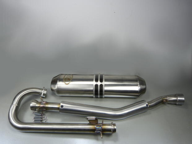 Exhaust with front pipe CFMOTO 520L stainless steel