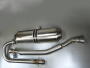 Exhaust with front pipe CFMOTO 520L stainless steel