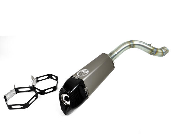 Auspuff Herkules Adly Hurricane 450S / Supermoto Carbon Titan Auspuffanlage