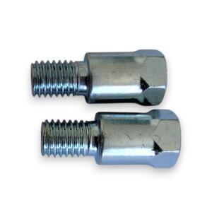 Spiegel Adapter Set für BMW M10x1,50 auf M10x1,25 chrom paar