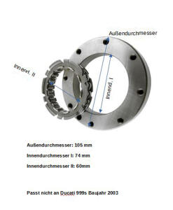 Anlasserfreilauf für Ducati 999 998 998S 749 749S 748 748R ST2 ST3 ST4