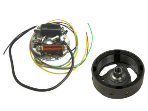 Alternator withbrake stop light + flywheel 6V 17W...