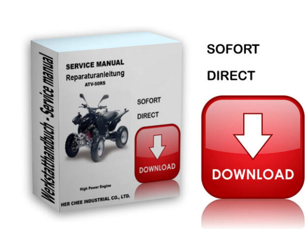 Reparaturanleitung Herkules Adly RS 50 Supersonic Interceptor Werkstatthandbuch (Download/CD/ausgedruckt)