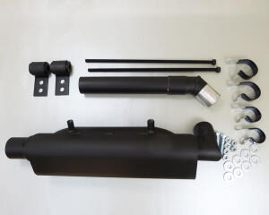 Flüsterauspuff Auspuff leise für Yamaha Kodiak / Grizzly 700 ab Baujahr 2014