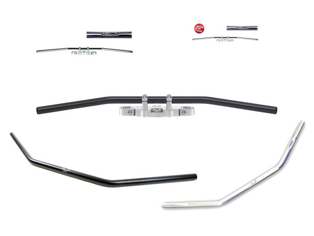 Stahllenker Dragbar Long TRW 25,4mm für Harley-Davidson