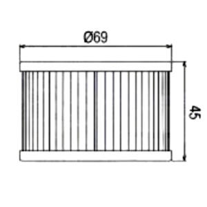Ölfilter für Honda CB,CBX, CM, CMX, GL, SXS, TRX, VTR, VT