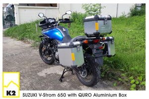 Koffer Tourenkoffer Seitenkoffer Aluminium 45Liter vormontiert B-Ware