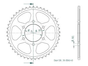 Chain kit o-ring Suzuki GSF 1200 Bandit from 2006