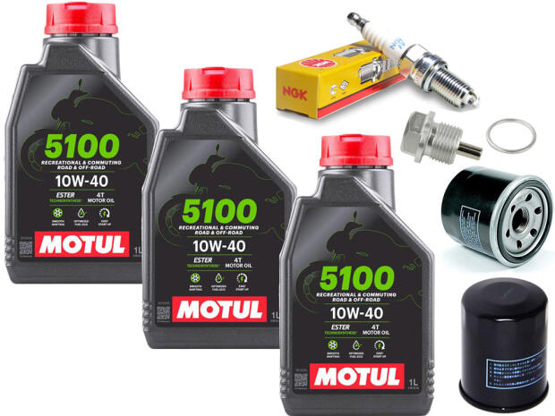 Kundendienst Set für Yamaha YFM 660 R Ölfilter Synthetiköl Zündkerze Ölablassschraube Magnetisch