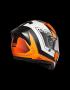 Helmet Strada Advanced orange-black with sun visor  60-L