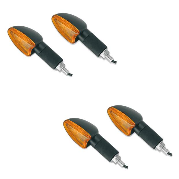 Blinker Arrow 2 Paar Halogen Mini Motorrad Quad ATV Custom orange lang 21W