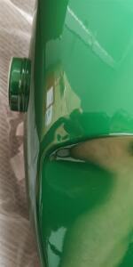 Tank Büffeltank grün für Simson Typen S50, S51 Hoch-Tank Kraftstoffbehälter B-Ware