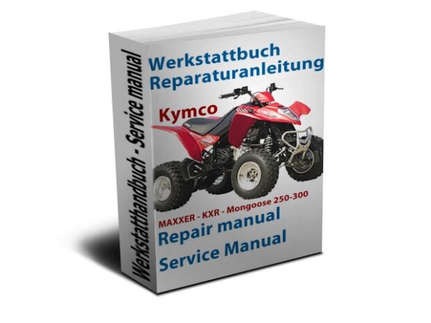 Manuale dofficina, istruzioni di riparazione Kymco Maxxer KXR Mongoose 250-300 download