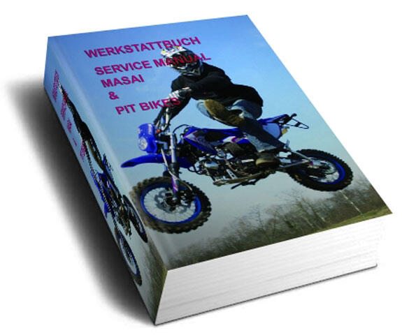 Werkstatthandbuch, Reparaturanleitung Masai DB125H Pit Bike Dirt Bike 125 (Download/CD/ausgedruckt)