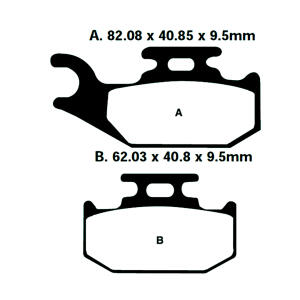 Bremsscheibe vorne und hinten für Yamaha YFM 700 R Raptor bis 12 mit Bremsbeläge Komplettset