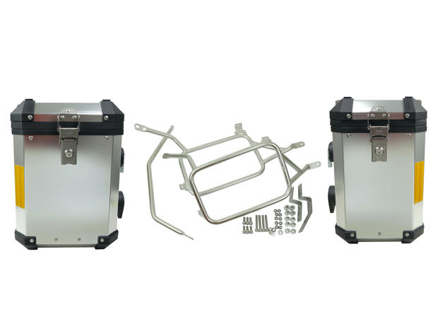 Pannier box set aluminum for Honda CRF 1000 L 18-19 stainless steel carrier 45 + 38Liter