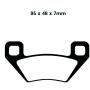Brake pad front/rear for Arctic Cat Modelle 400 450 500 550 650 700 1000