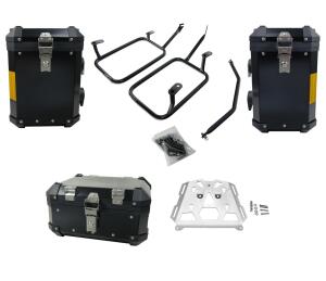 Kopie von Koffer Satz mit TopCase Aluminium BMW R1200 GS / Adventure bis Bj.2013 45+38+33Liter