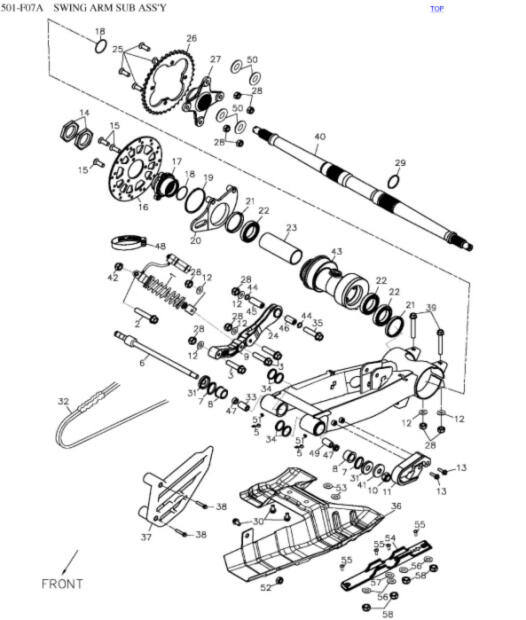 Srew sprocket for Adly Herkules Hurricane Supermoto Beeline Bestia 5.5 Online 450/500